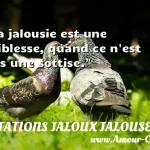 La jalousie est une La jalousie est une faiblesse, quand ce n est pas une sottise. CITATIONS JALOUX JALOUSE