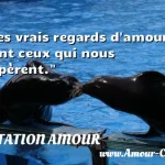  Les vrais regards d amour sont ceux qui nous espèrent.  CITATION AMOUR